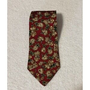 Christian Dior Monsieur Tie Maroon Burgundy Green Vintage Silk Made USA